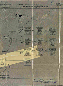 Схема намеченной высадки десанта на Керченский полуостров 26.12.41