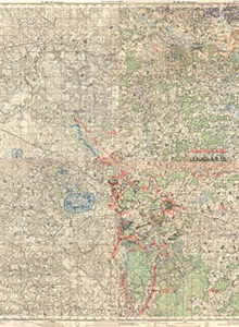 Карта положения частей Ельнянской группы войск 24 А на 5-7 сентября