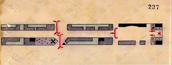2 БелФ. Схема уличного наступления (отряды по 50 человек) в Могилеве («Могилевская операция (оперативный очерк) / Оперативное управление штаба 2 БелФ») 