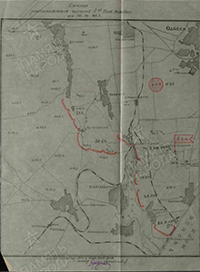 Схема расположения частей 2 кд на 10.10.41