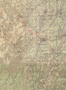 Карта положения войск 48 А (без 70, 27 сд 1 дно) к 6.00 22.8.41 г.