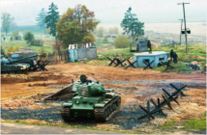 Поле, на котором реконструируются бои