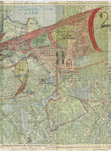 Карта-схема-план наступательной операции ВолхФ